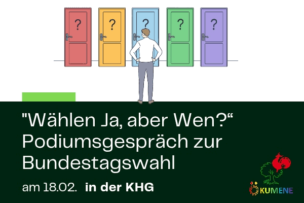 „Wählen ja, aber wen?“ – Podiumsgespräch zur Bundestagswahl