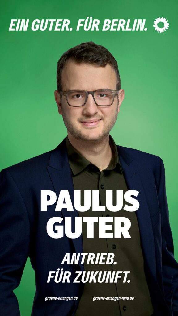 Sharepic Paulus Guter - Antrieb für Zukunft